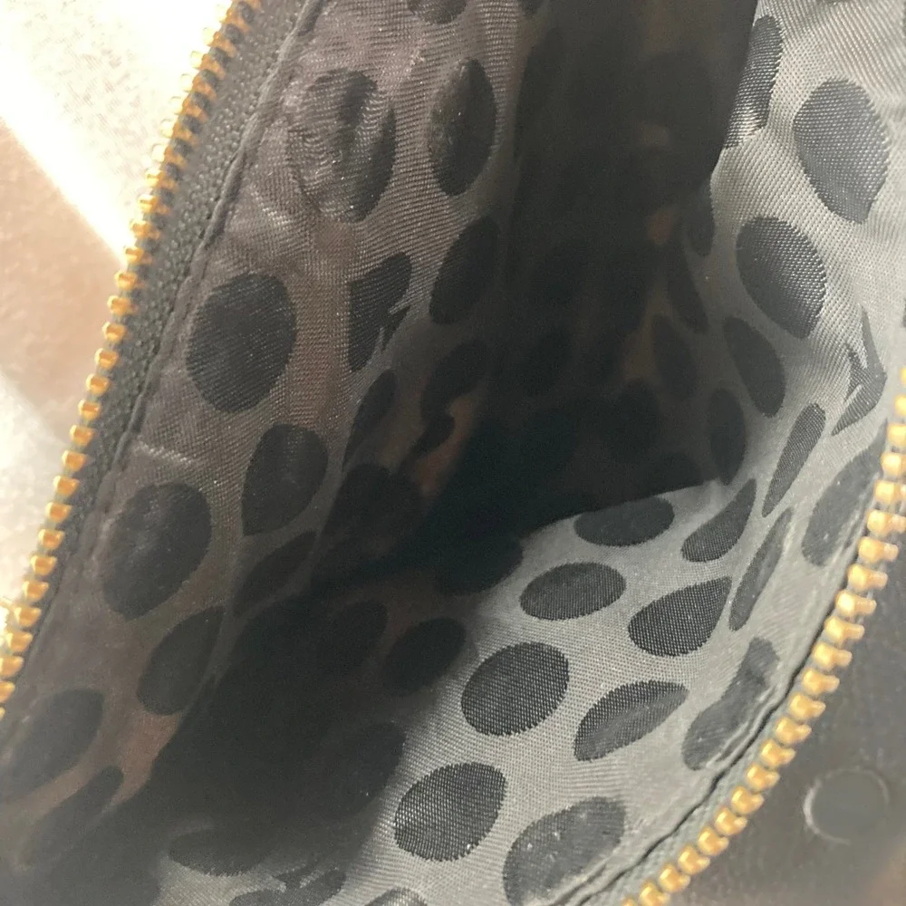 Kate Spade Black Leather Crossbody Bag Gold Hardware‎ Flap Closure
